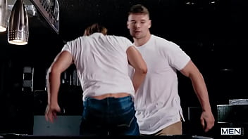 Preview 3 of Pegging Strapon Orgy - Banging His Bullseye/ MEN / Malik Delgaty,  Jackson Cooks