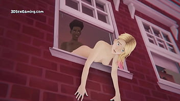 Preview 3 of Little Izzi Anal - Spidey Sex - Gwen Stacy X Miles - Ouups!! Doggy With The Window Open - 3D Anime