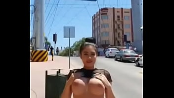 Preview 3 of Fuck In Cooking - HOT MEXICAN GIRL SHOWS OFF HER HUGE TIKTIK TITS ON THE STREET OF TIJUANA
