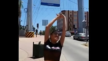 Preview 1 of Fuck In Cooking - HOT MEXICAN GIRL SHOWS OFF HER HUGE TIKTIK TITS ON THE STREET OF TIJUANA