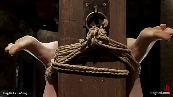 Preview 2 of Tamil Indoan - Hogtied blond lesbian tazappered