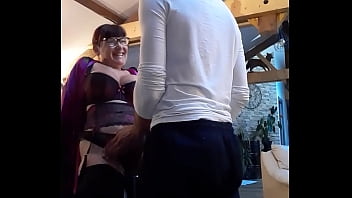 Preview 2 of Spanish Glory Hole Carmen - En pause cette milf recoit la visite d&#039_un coquin venue pour une bonne sodomie sur le billard