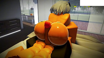 Preview 4 of Anna Nikovas First Gang Bang - Roblox Slut Pumped Full