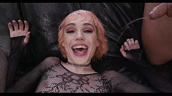 Preview 2 of Shemale Drink The Squirt - Chastity T-Girl goes wet,  Claire Tenebrarum,  5on1,  Anal Fisting,  DAP,  Gapes,  Pee Drink,  Swallow BTG063