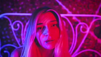 Preview 2 of Arabi 16 - BLONDE IN BED WITH NEON