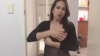 Preview 4 of Xnxx Nabalick - solo tranny big tits masturbation in the chair by trans anairb