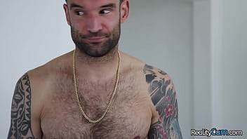 Preview 1 of Deutsche Fickt Fremd - Sexy natural busty blonde girl performs amazing dep throat on her friend and get pussy banged hard - Laney Grey,  Alex Legend