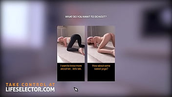 Preview 1 of Barbed Toys - Lifeselector - Cute Yoga teen Little Angel craves your tasty cock in her pussy