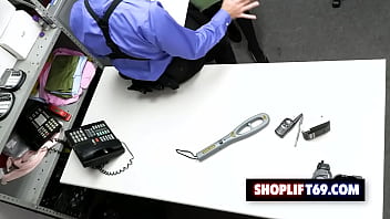 Preview 1 of 11gay Boy - Hot brunette milf shoplifter Ashley Wolf getting fucked from behind by LP officer
