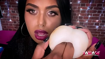 Preview 2 of Fuck A Black Girl - JOI PUNHETA GUIADA - COM DILDO NO CUZINHO