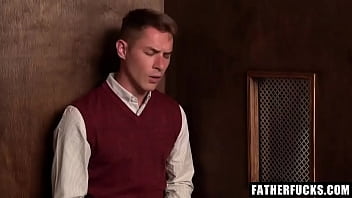 Preview 1 of Hotel Me - Church Fucks Young Twink on Confession Booth