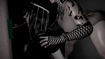 Preview 2 of Xnxx Lela Star And Black Cocks - Gloryhole Goths [female X Futa] SFM