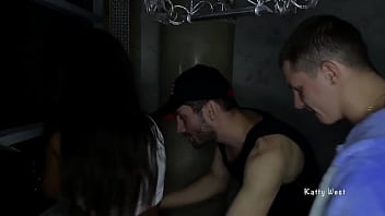 Preview 1 of Doctor Sex Video In Night - Bisexual party ended with hot threesome and creampie