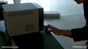 Preview 1 of Esxx Esxx - Shemale anal fucks security guard