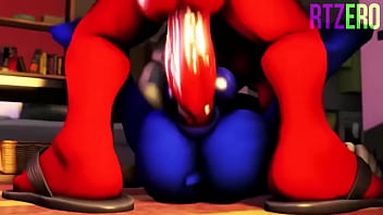 Preview 3 of Art Porn Sexcul - Sonic gets Knuckles&#039_ cock