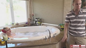 Preview 1 of European Aunty - Trans stepmom Isabella Sorrenti anal fucks stepson