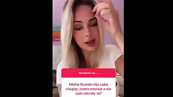 Preview 2 of Lesbian Sex Banana - Como ensinar ela chupar bem gostoso seu pau! Vem me ver chupando gostoso https://soyjoy.sambaplay.tv/