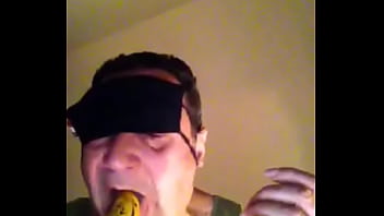 Preview 4 of School Xxxxvidoes - Licking a Banana, originally wet with my own cum..