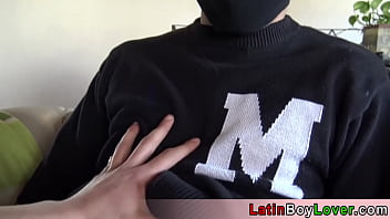 Preview 2 of Lyra Law Femdom - Amateur latin delivery guy earns some extra tip
