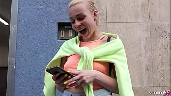 Preview 1 of My S Fren - GERMAN SCOUT - TINY GIRL REBECCA PICKUP AND FUCK AT STREET CASTING