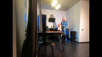Preview 1 of Fully Hears - rubber fetish girls relax at home (Arya Grander)