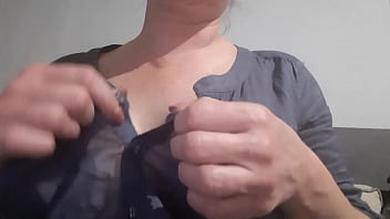 Preview 3 of Sadi Me Sexi - Spitting on my Nipples and wetting my t-shirt