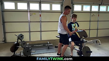 Preview 1 of Prank Fuck Sister - FamilyTwink.com ⏩ Weak Jock Training with Step Uncle - Jason Abarth,  Jax Thirio
