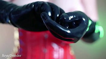 Preview 4 of Atk Granny Pics - sexy latex rubber gloves (Arya Grander)