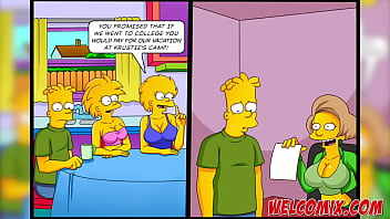 Preview 3 of Yoga Loira - Krustie&#039_s Vacation Camp with hot chicks! - The Simptoons