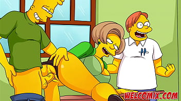 Preview 4 of Yoga Loira - Krustie&#039_s Vacation Camp with hot chicks! - The Simptoons