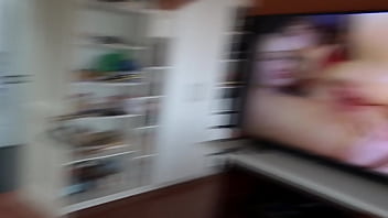 Preview 2 of Mayu Matsuoka - My wife comes home from work and masturbates in front of the security guard watching porn,  intense orgasms,  she moans asking me to fuck her,  she wants cock in her hairy pussy