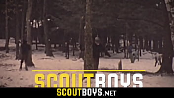 Preview 1 of Blind Wife Anal - Cute 18yo twink tiny ass fucked hardcore holding tree-SCOUTBOYS.NET