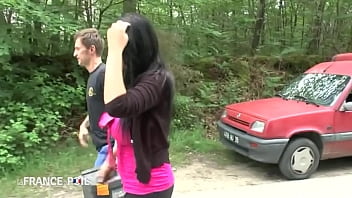 Preview 1 of Mom Runaway From Stepson - Big boobs Milf anal fucked on the road by the mechanic