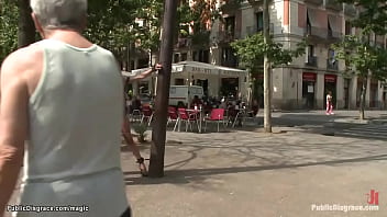 Preview 3 of Sex Tata - Busty Spanish babe public humiliated