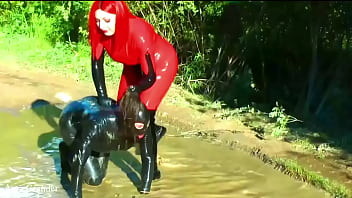 Preview 4 of Reshma Mallu Shakeela Fucking - latex rubber bdsm video (Arya Grander)