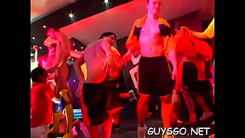 Preview 3 of Sucking While Caned - Gay chicks partying hard