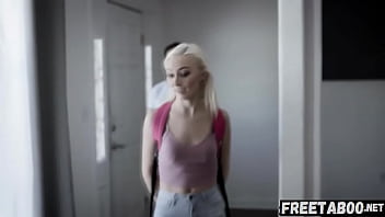Preview 1 of Tie Down On Bed Sex - College Teen Chloe Temple By Her Tutor - Full Movie On FreeTaboo.Net