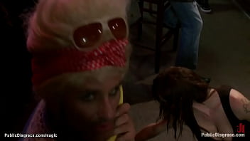 Preview 2 of Girls Xixxx - Blond puffy pussy fucked in public
