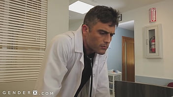 Preview 1 of Black Boor Fat - GenderX - Who Wants To Play Doctor? Trans Nurse Rammed &amp_ Sucks