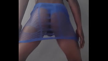 Preview 3 of Ngintip Handjob - Blue gear twerking 4 u