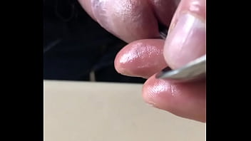 Preview 4 of Very Old Ugly Women Sex - Insertion test with the spoon