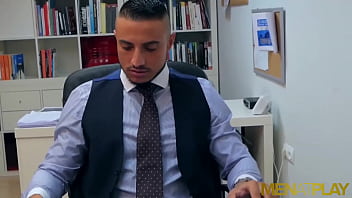 Preview 1 of Hot Movies Thai - MENATPLAY Klein Kerr Anal Fucks Suited Gay Boss James Castle