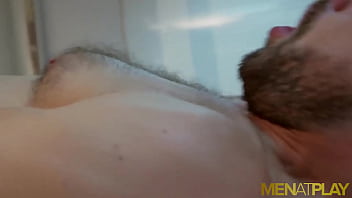 Preview 4 of Hot Movies Thai - MENATPLAY Klein Kerr Anal Fucks Suited Gay Boss James Castle