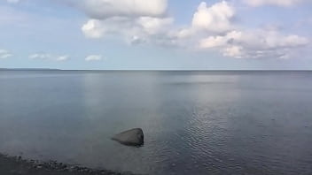 Preview 3 of Hardcore Pantyhose Babes - Super risky 10-min walk totally naked along Public Beach,  leaving clothes behind &amp_ almost getting caught! (Preview).