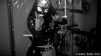 Preview 2 of Queenpiumi Sex - Insane Room Org TRAILER Nurse   Medicate Me   ( Latex ,  Heavy Rubber ,  Gasmask ,  Hood ,  Latex catsuit )