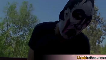Preview 1 of Shad Ki Phali Rat - Masked guys fulfil their darkest fantasies outdoor