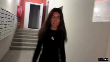 Preview 1 of Xx Of Mia Kalifa - Risky Public Anal Sex in Elevator POV Blowjob Cum on Ass