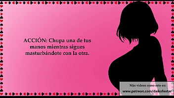Preview 3 of Marketa Chikita - JOI Sabrina te esclaviza y te obliga a comer co&ntilde_o de rodillas.