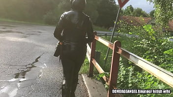 Preview 2 of Teen Slut Sky - Shiny wife in wellies,  part 2