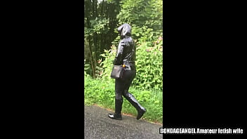 Preview 4 of Teen Slut Sky - Shiny wife in wellies,  part 2